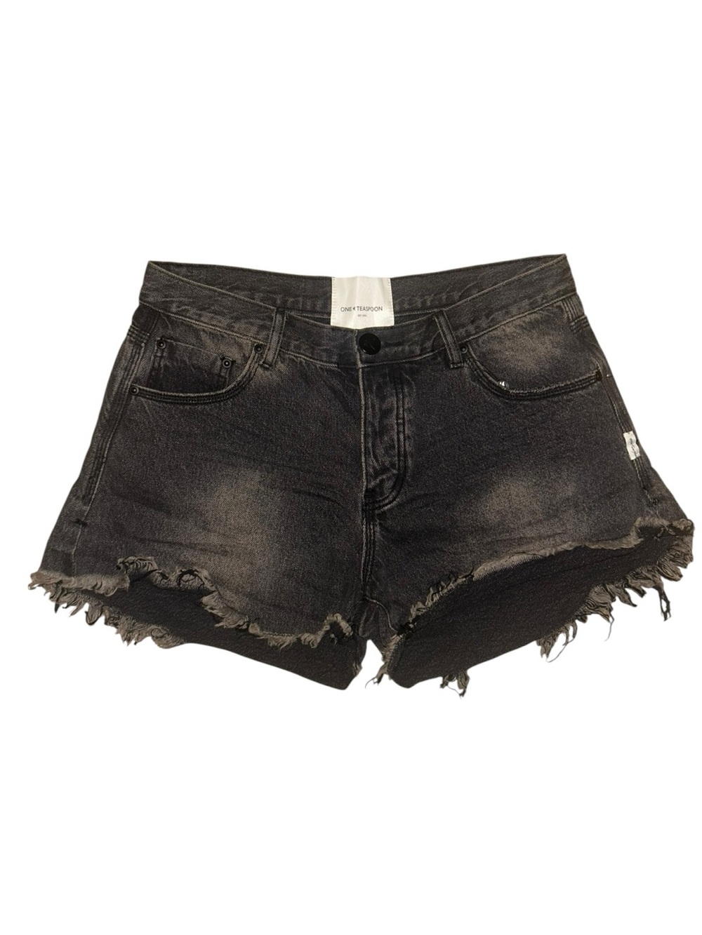 One Teaspoon Dukes Low Waist Mini Denim Shorts size 29